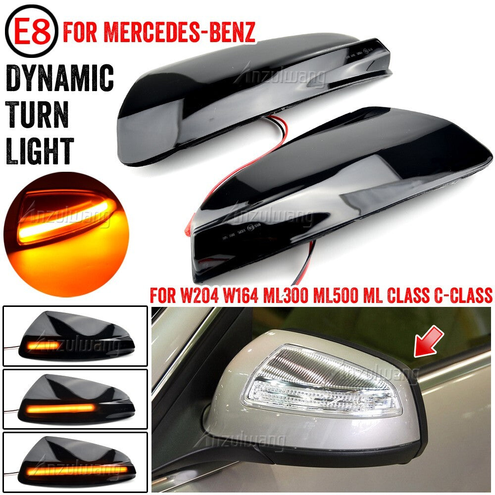 Dynamic Side Turn Signal Light for Mercedes-Benz Viano VITO C-Class (W204) S204