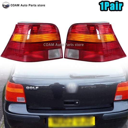 One pair of taillight housings for Volkswagen for Golf 4 MK4 1998 - 2002 (without bulbs)