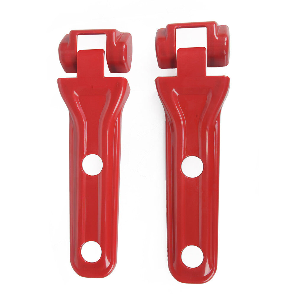 2x Spare Tire Tailgate Door Hinge Cover for Jeep for Wrangler JL 2018-2022 Red Car