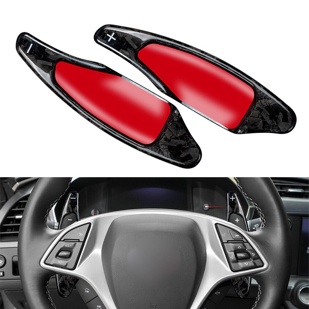 Steering Wheel Paddle Shifter Extension Carbon for Chevrolet Camaro for Corvette C7