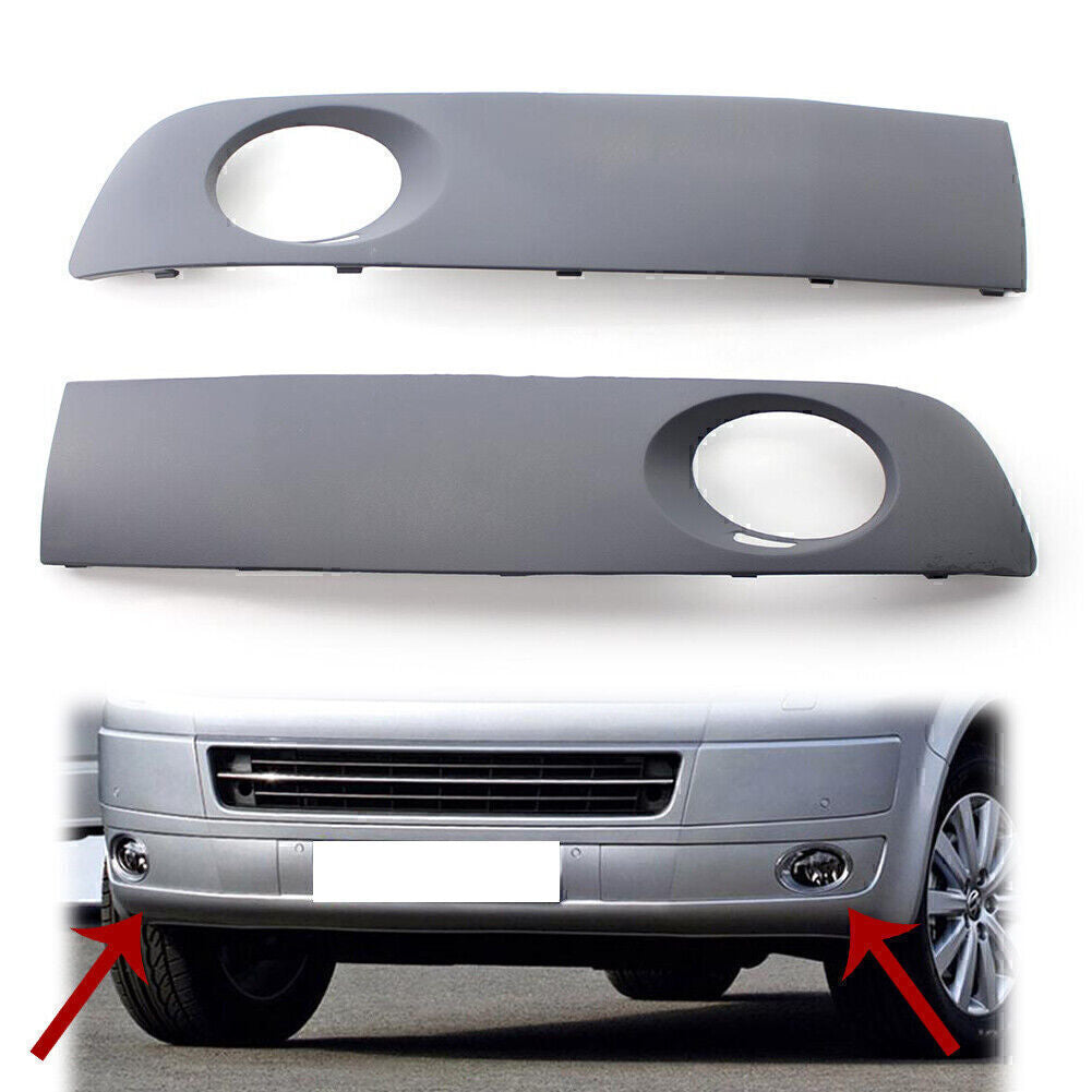 Fog Light Grille Set Paintable 7E5807489A Fit for VW TRANSPORTER MULTIVAN T5 2009-15