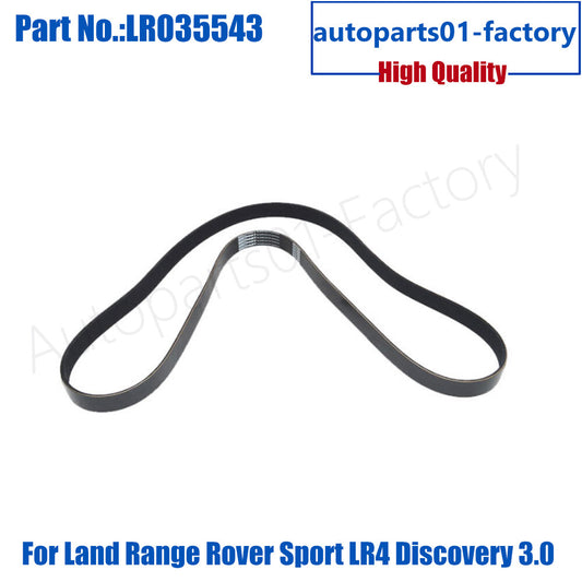 LR035543 Serpentine Drive Belt Fit For Land for Range Rover Sport LR4 Discovery 3.0