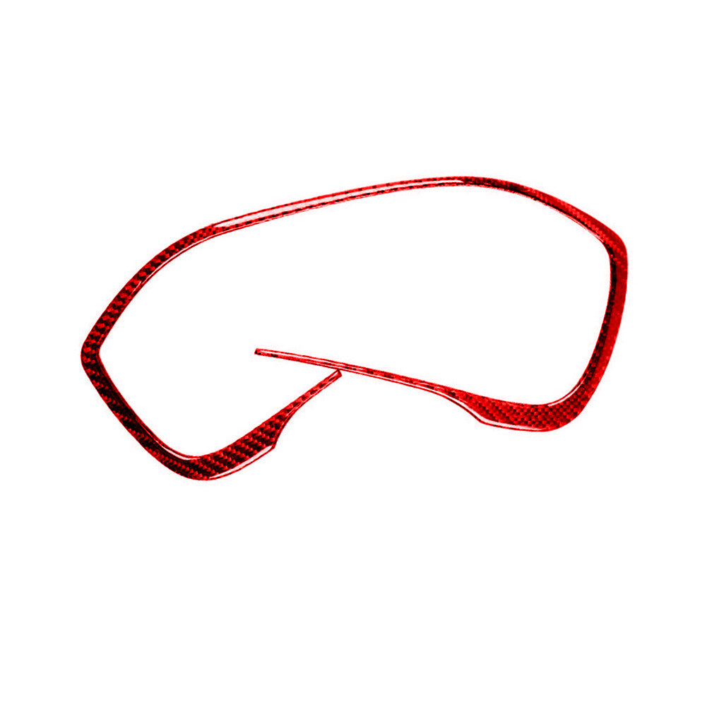 Red Carbon Fiber Instrument Panel Border Cover Trim for Honda CRV CR-V 2012-2016