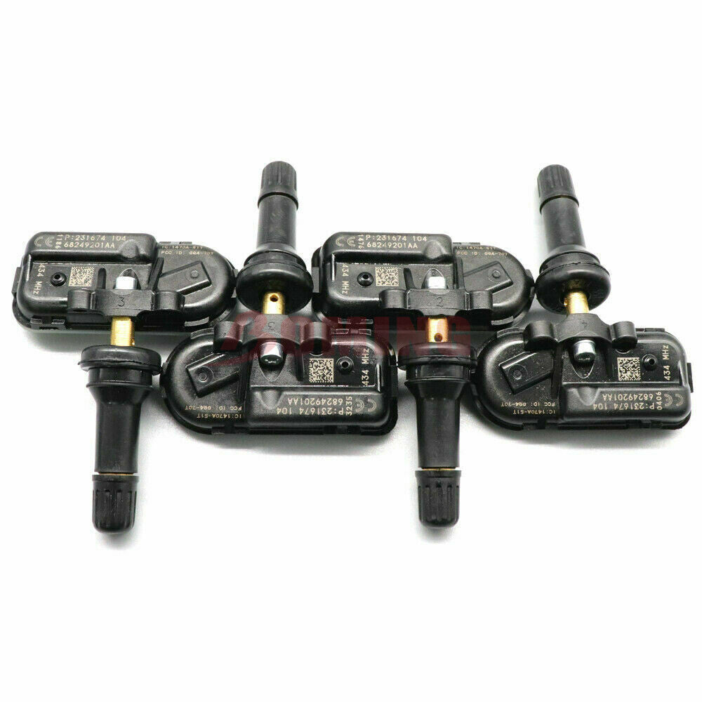 4x New TIRE PRESSURE SENSOR TPMS 68249201AA for JEEP CHEROKEE RAM1500 434Mhz