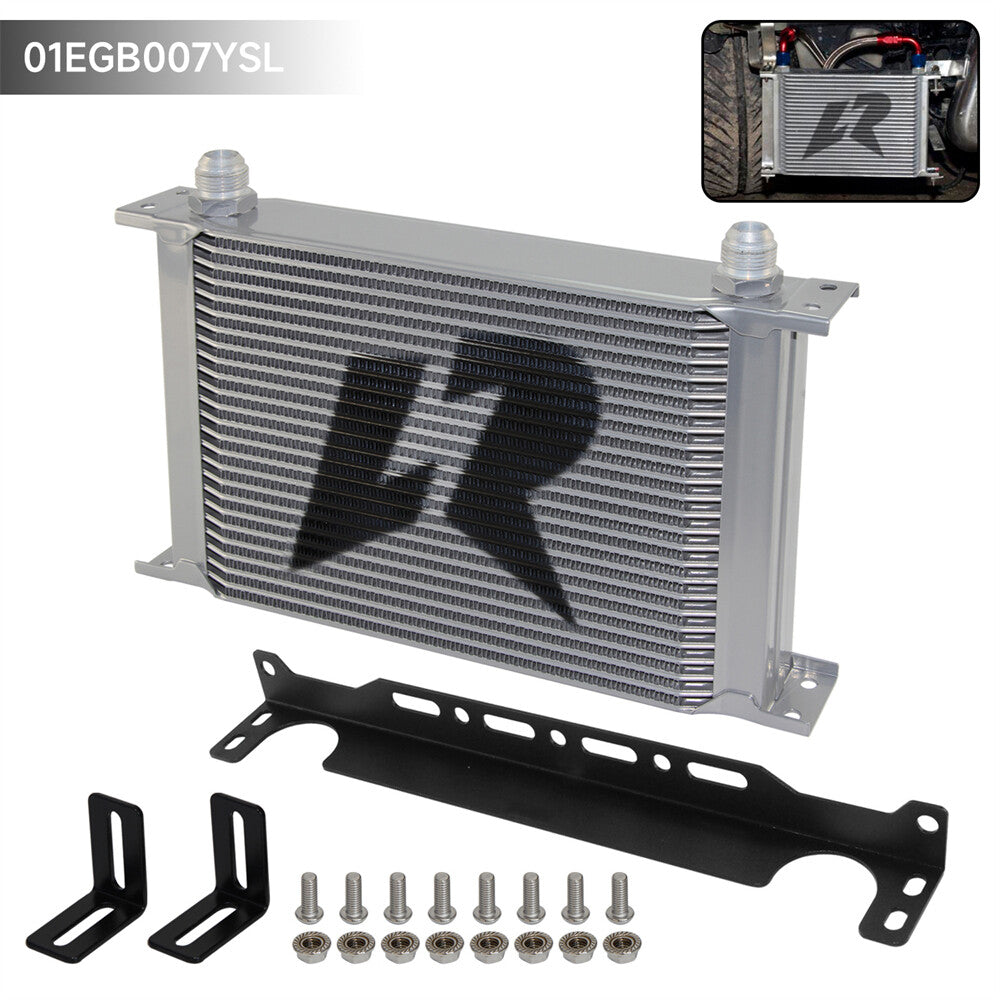 LR AN10 25 Row Engine Transmission 248mm Oil Cooler Mocal Mounting Bracket Kit