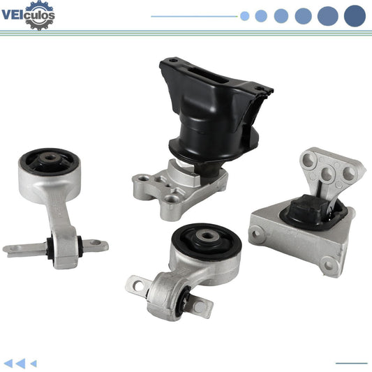 4Pcs Engine Motor Trans Mount Kit For 2006-2011 for Honda for Civic L4 1.8L Auto Trans