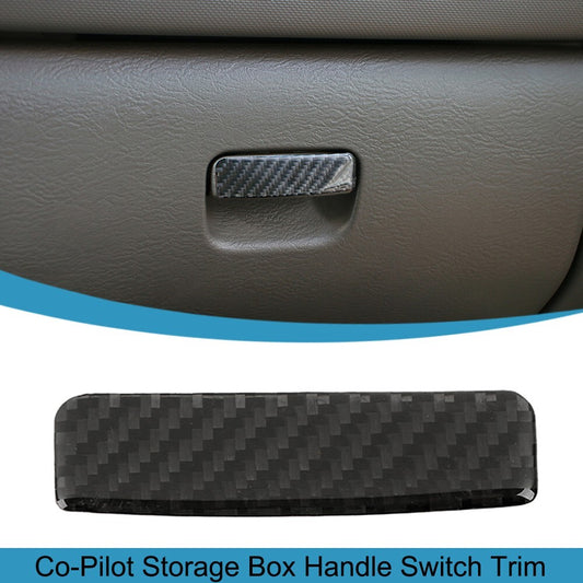 Carbon Fiber for Co -Pilot Storage Box Handle Switch Cover for Jeep Liberty 2007-2012