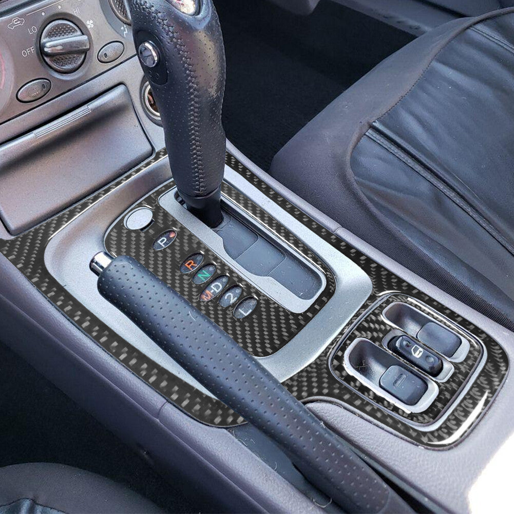3X Carbon Fiber Console Gear Shift Panel Cover Trim for Toyota Celica 2001-2005