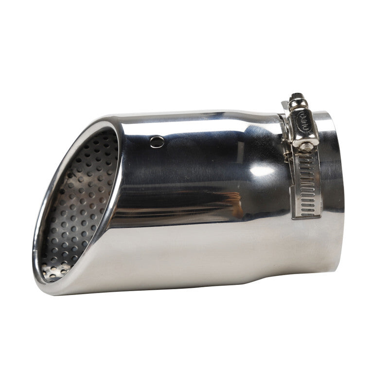 Car Chrome Stainless 87mm Muffler Tip Muffler Exhaust Pipe Roasted Tail Throat
