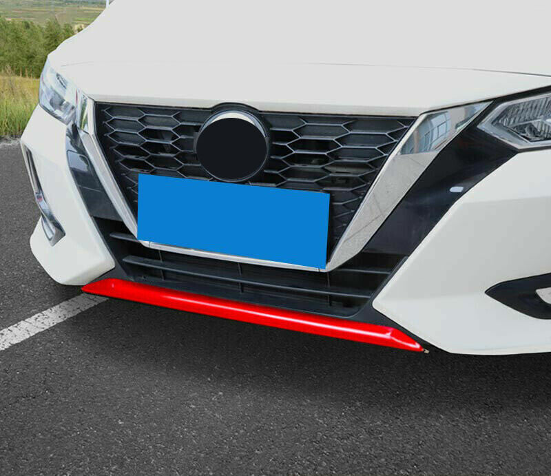 1x for Nissan Sentra Sylphy 2020-23 Red ABS Front Bumper Lower Guard Cover Trim