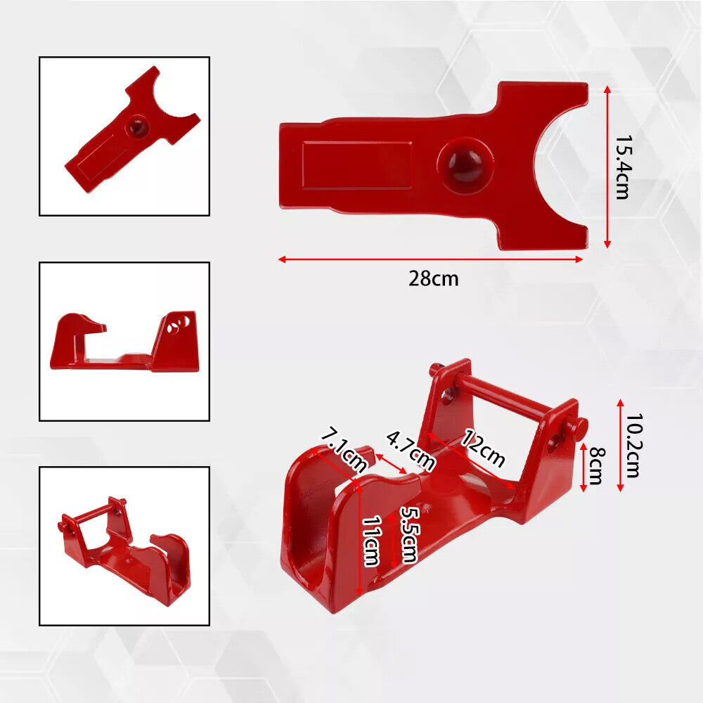 Red Gooseneck Coupler Trailer Lock for RVs Heavy Trailers Livestock Haulers