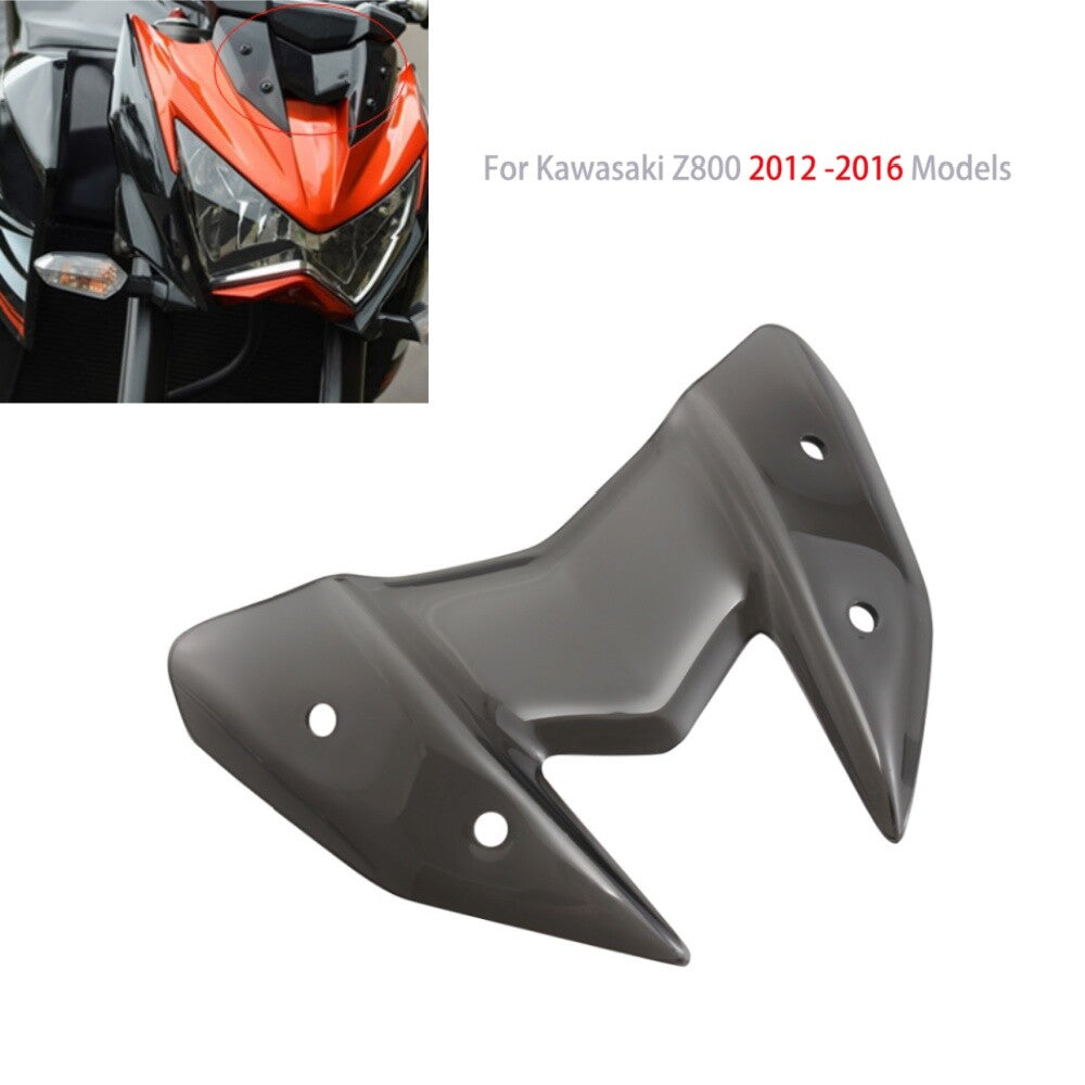 Smoke Motorcycle Front Windscreen Wind Shield Deflector for Kawasaki Z800 12-16