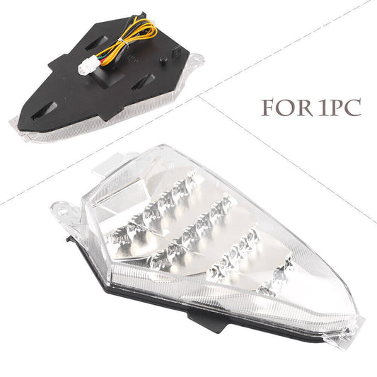 Brake Turn Signals LED Stop Tail light for Yamaha YZF R6 2008 2009 2010-13 Clear