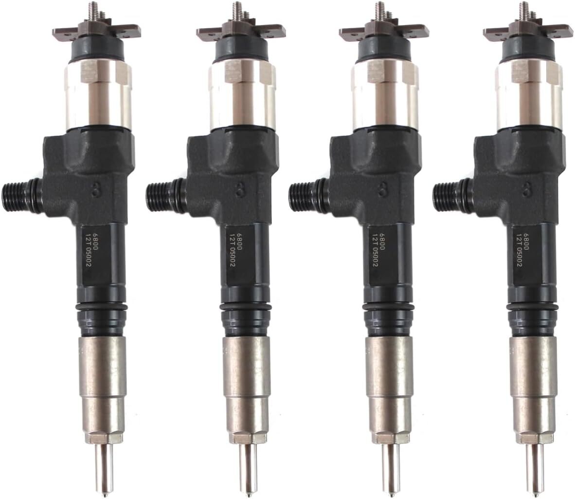 4pcs 095000-6800 1J574-53050 1J574-53051 Fuel Injector fits Kubota V3800 V3800DI