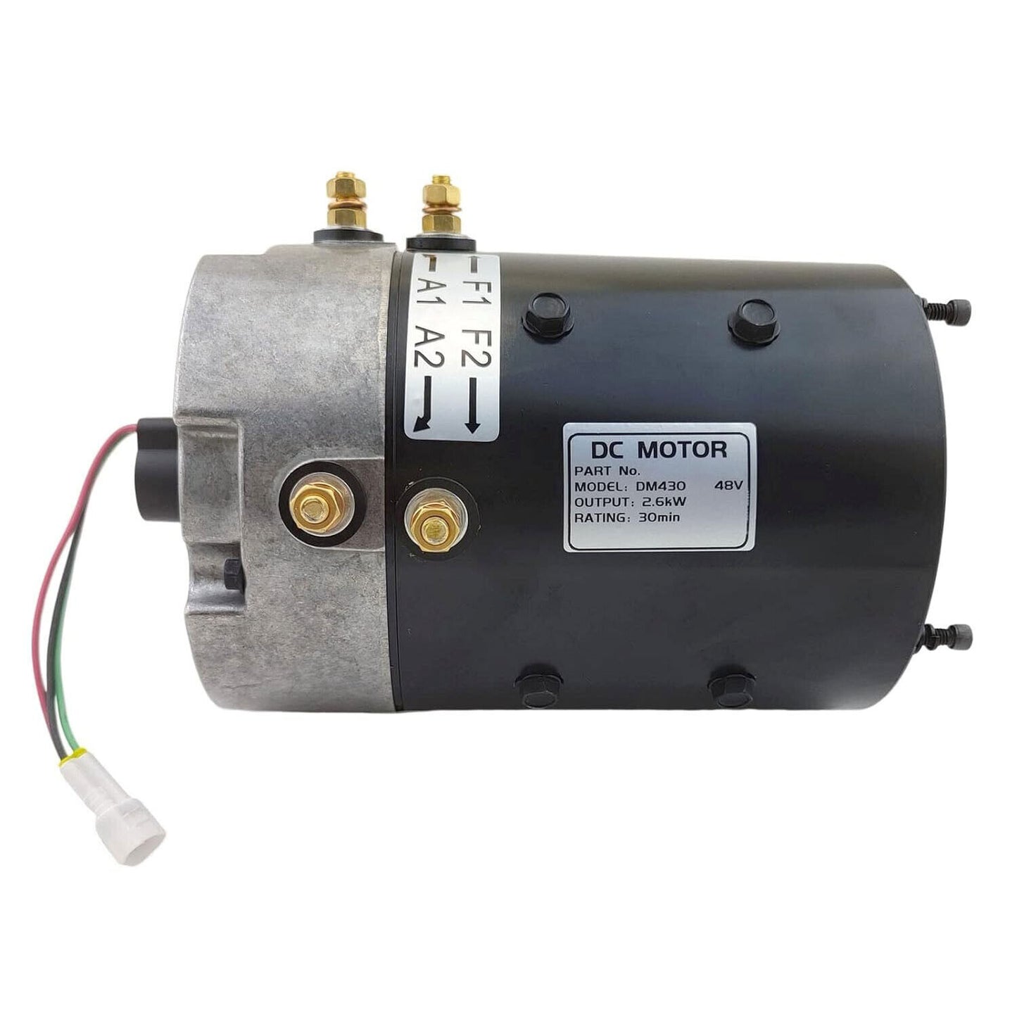 The DM430 DC motor is suitable for Yamaha Hitachi for golf carts G29 (48V, 2.6KW, 3.5HP).