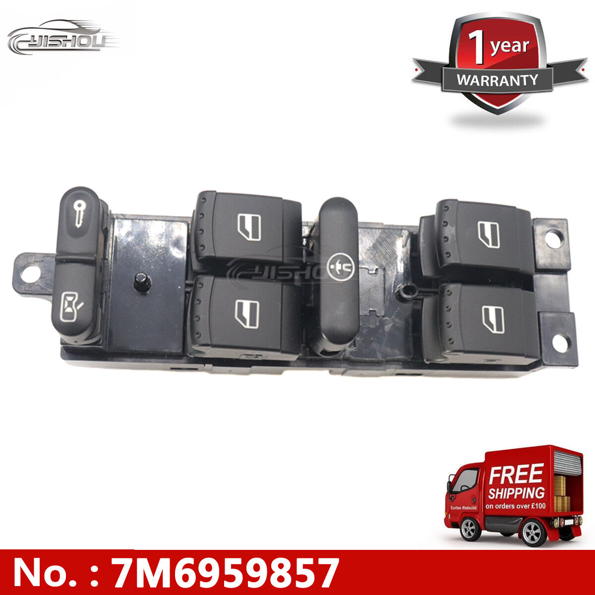 New main power window switch 7M6959857 for Ford GALAXY for VW SHARAN seats ALHAMBRA