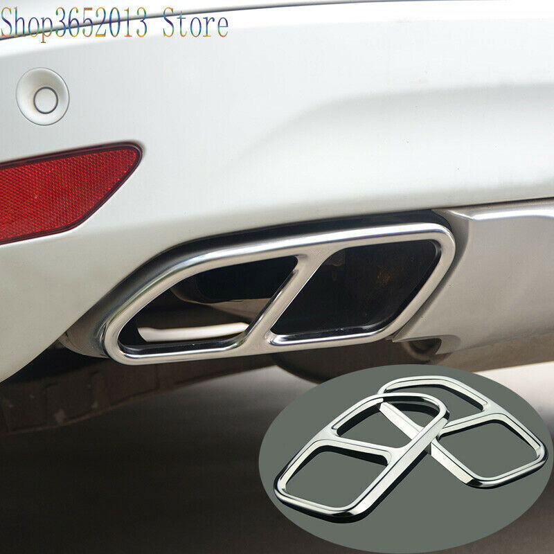 for volvo XC60 2014-2017 steel Rear Tail End Tip Pipe Exhaust Muffler Cover Trim