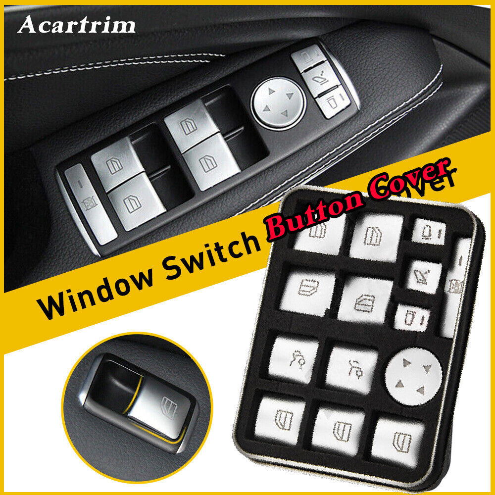 14pcs Door Armrest Window Lift Control for Seat Switch Button Fit for Benz W204 W212