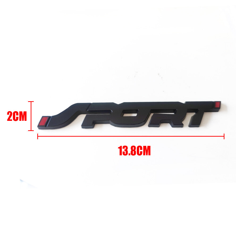 3D Black Metal Sport Racing Logo Car Trunk Fender Emblem Badge Decals Sticker