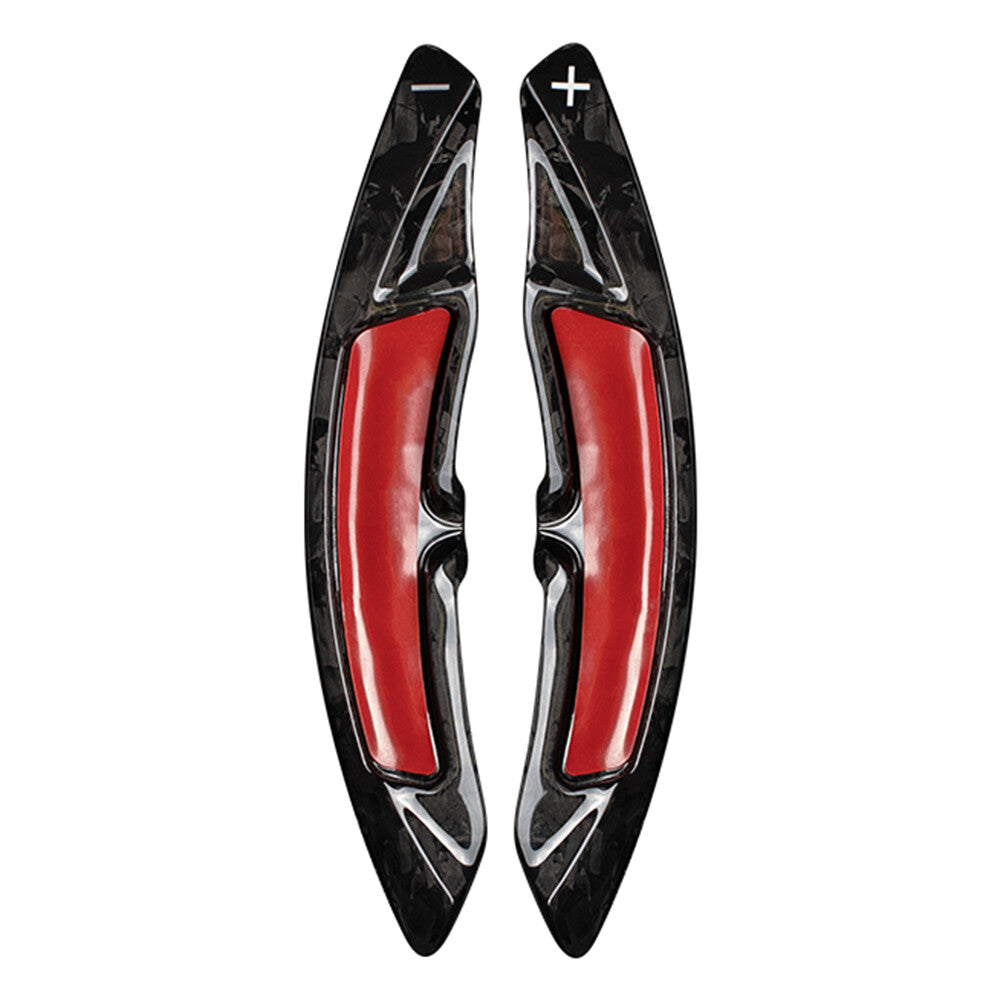 Forged Carbon Fiber Steering Wheel Paddle Shifter Extension for Porsche Macan