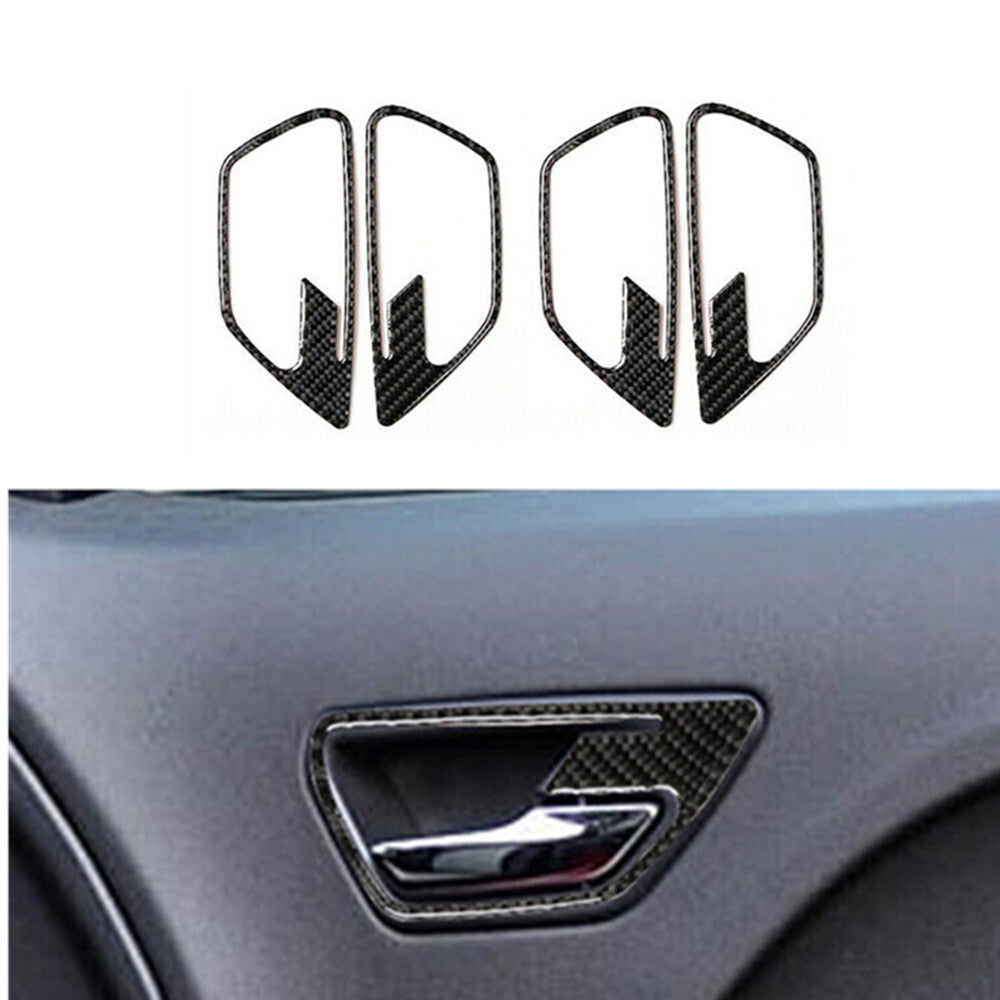 4Pcs Carbon Fiber Door Handle Panel Cover Trim for Dodge Journey 2009-2010 SXT