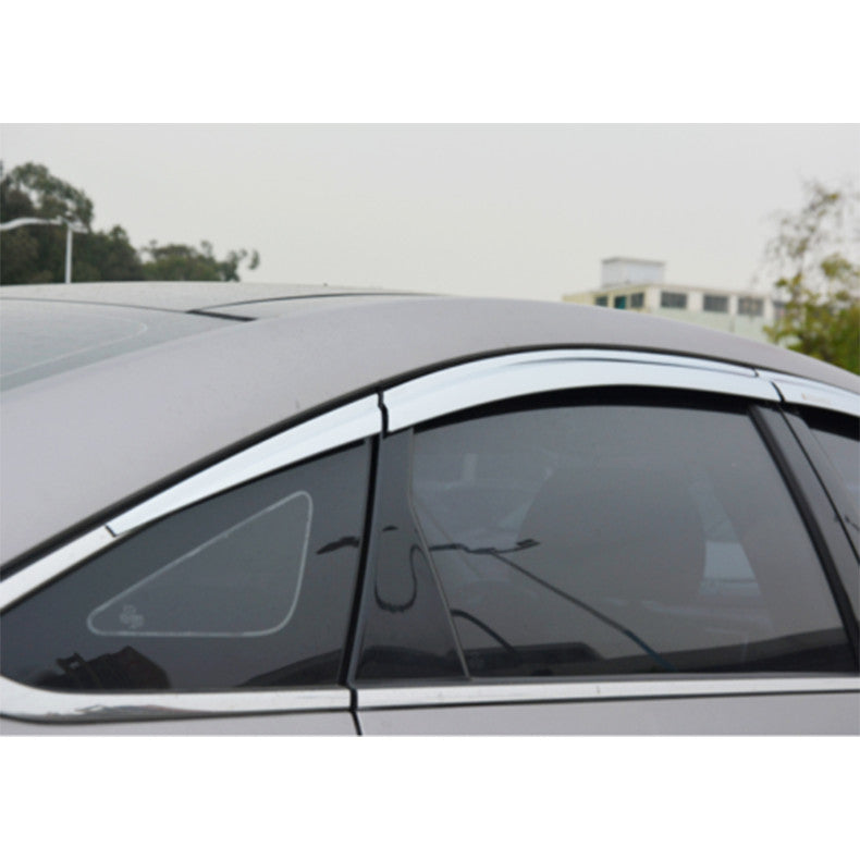 for Hyundai Sonata 2015-2019 Chrome Window Visor Sun Rain Guard Vent Shade Trim