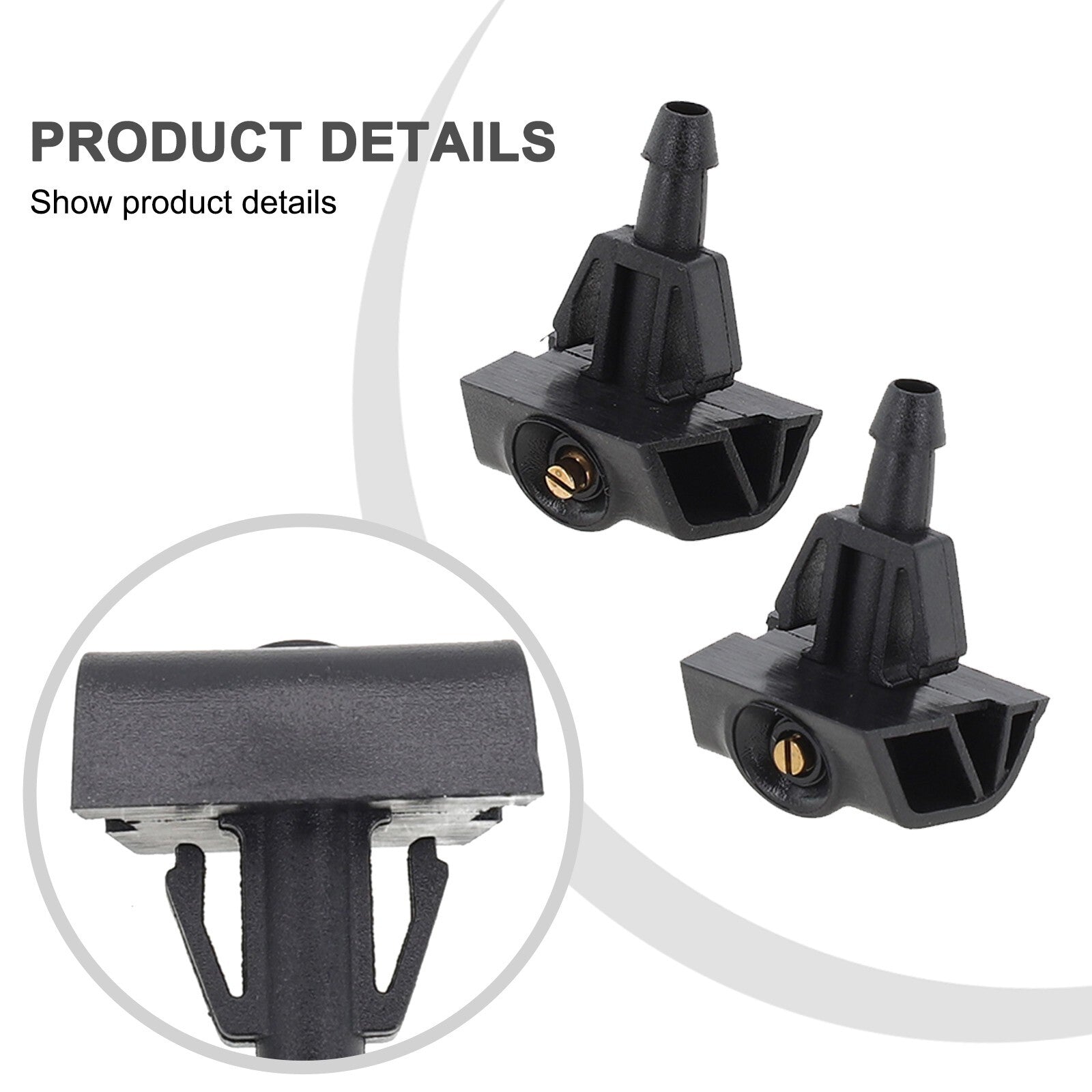 2-Pack Windshield Washing Machine Nozzle 28932BA61A Suitable for Nissan and JUKE F15 2015-2018
