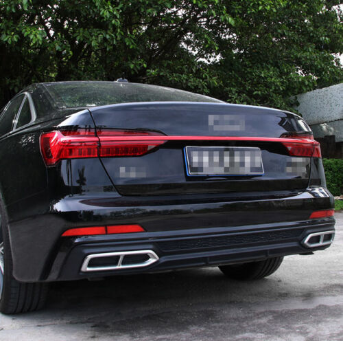 2019-2020 for Audi for A6 C8 Red Rear Door&Tail Light Molding Trim Strip Cover 3X