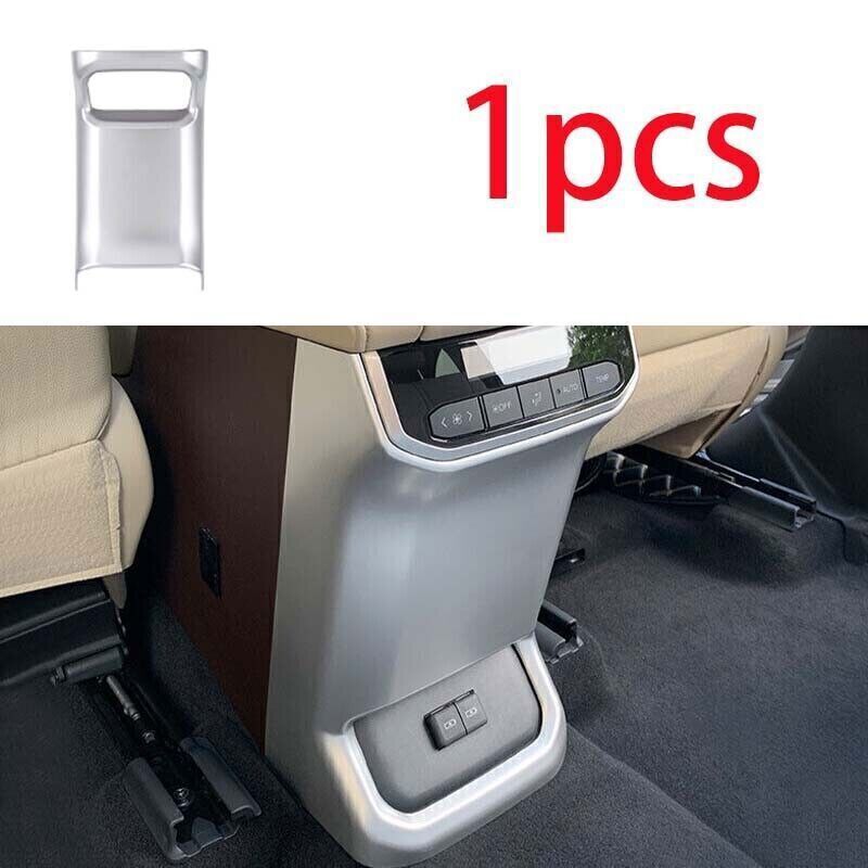 Matte Silver Look for Toyota Highlander 20-2024 Rear Air Outlet Vent Frame Trim