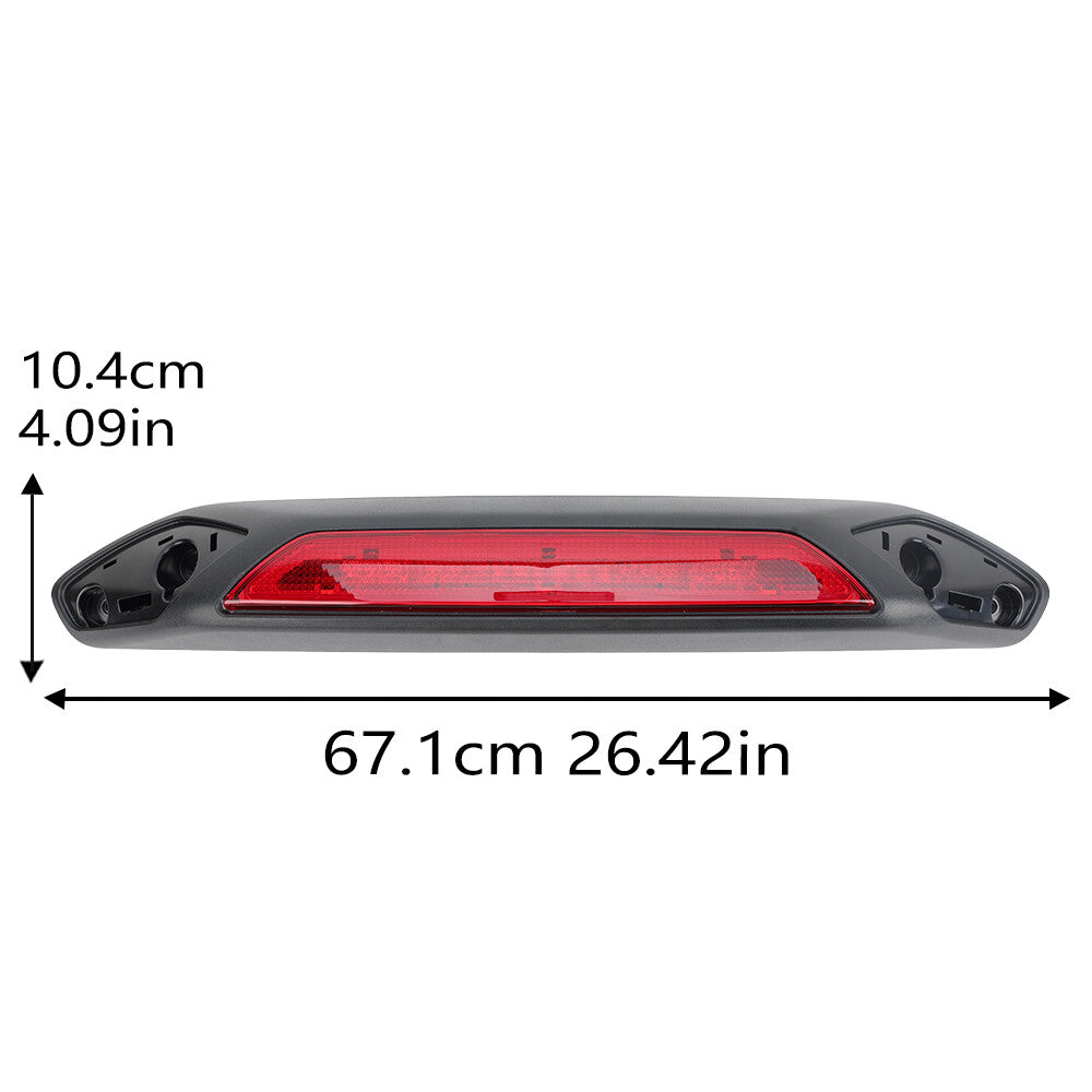 Für for Ford Transit Mk7 19-23 Linse Bremslicht Dritte Bremsleuchte Rücklichte Rot