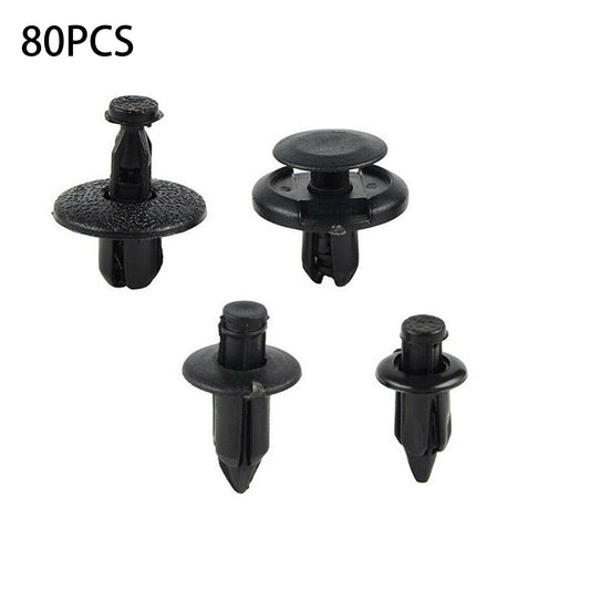 80Pack 4 Kinds Motorcycle ATV Fairing Bolt Bodywork Push Pry Rivets Pin Kit