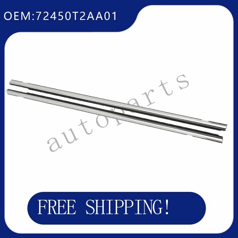 2-piece front left and right Weatherstrip window sealant, size 72450T2AA01, suitable for Honda Accord.