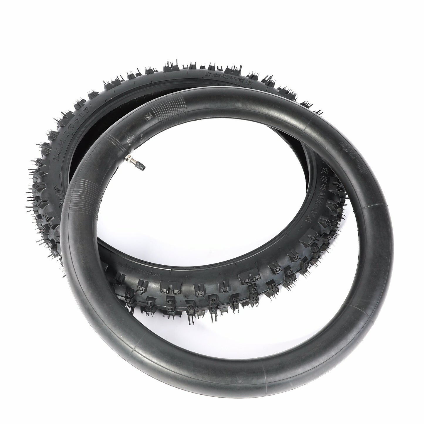 Front 70/100-17 and rear 90/100-14 tire tube groove bicycles suitable for Honda CT70 CR80 CRF110