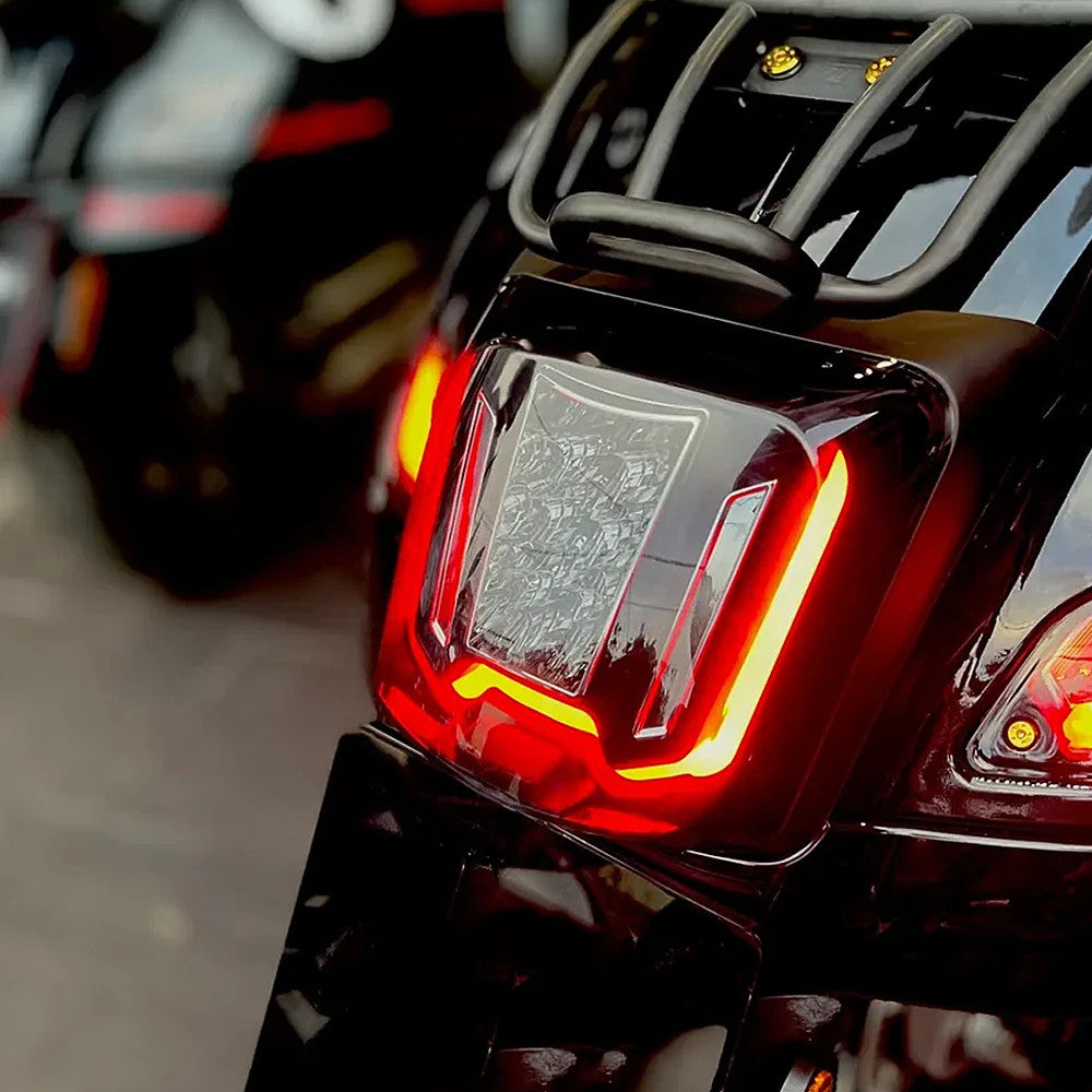 Motorcycle LED Tail Lamp Rear Brake Run Light Lens Taillight For Vespa GTV300