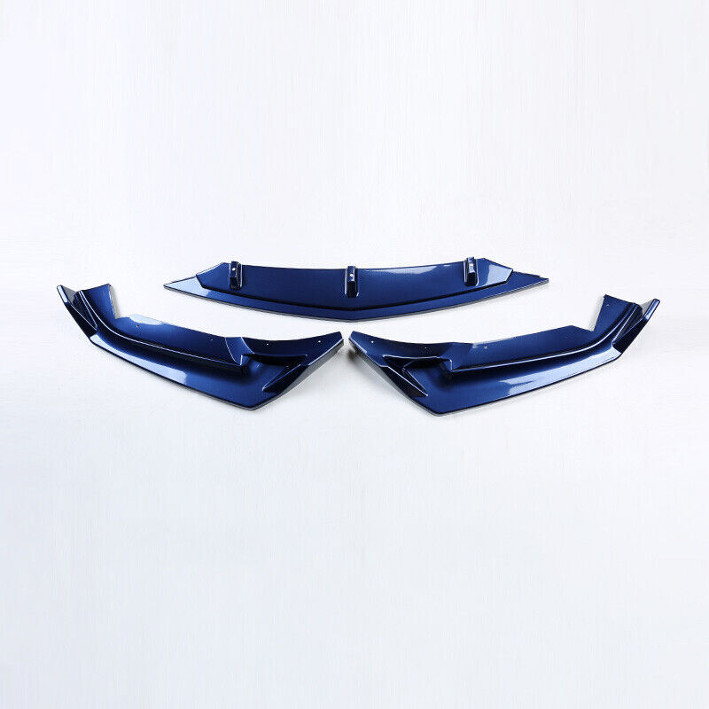 Fit for Cadillac CT5 2020-2023 Blue Glossy Front Bumper Lip Spoiler Splitter 3pc