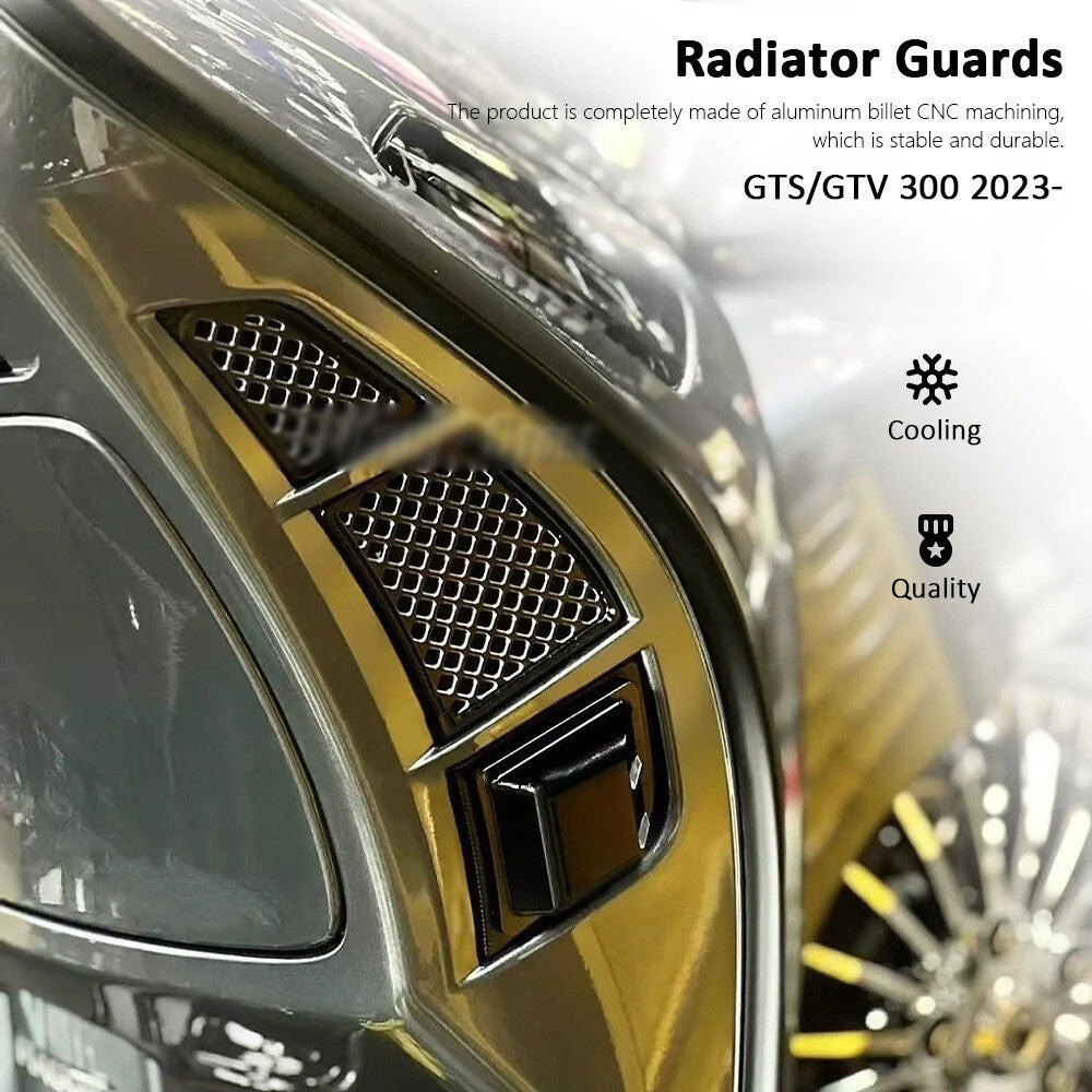 For Vespa GTS300 GTV300 2023 2024 Radiator Guard Cover Protector Left Right Kit