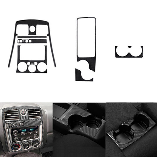 Carbon Fiber Center Console 4DR 4WD Cover Kit For Colorado 2004-12/ for Canyon 05-12