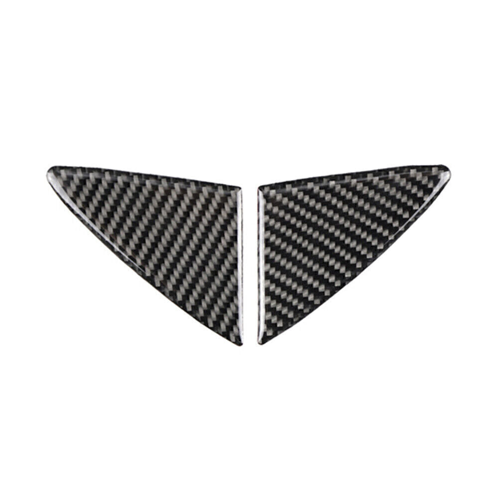 2pcs Carbon Fiber Front Grille Grill Cover Trim for Mazda 3 Axela 2014 2015 2016