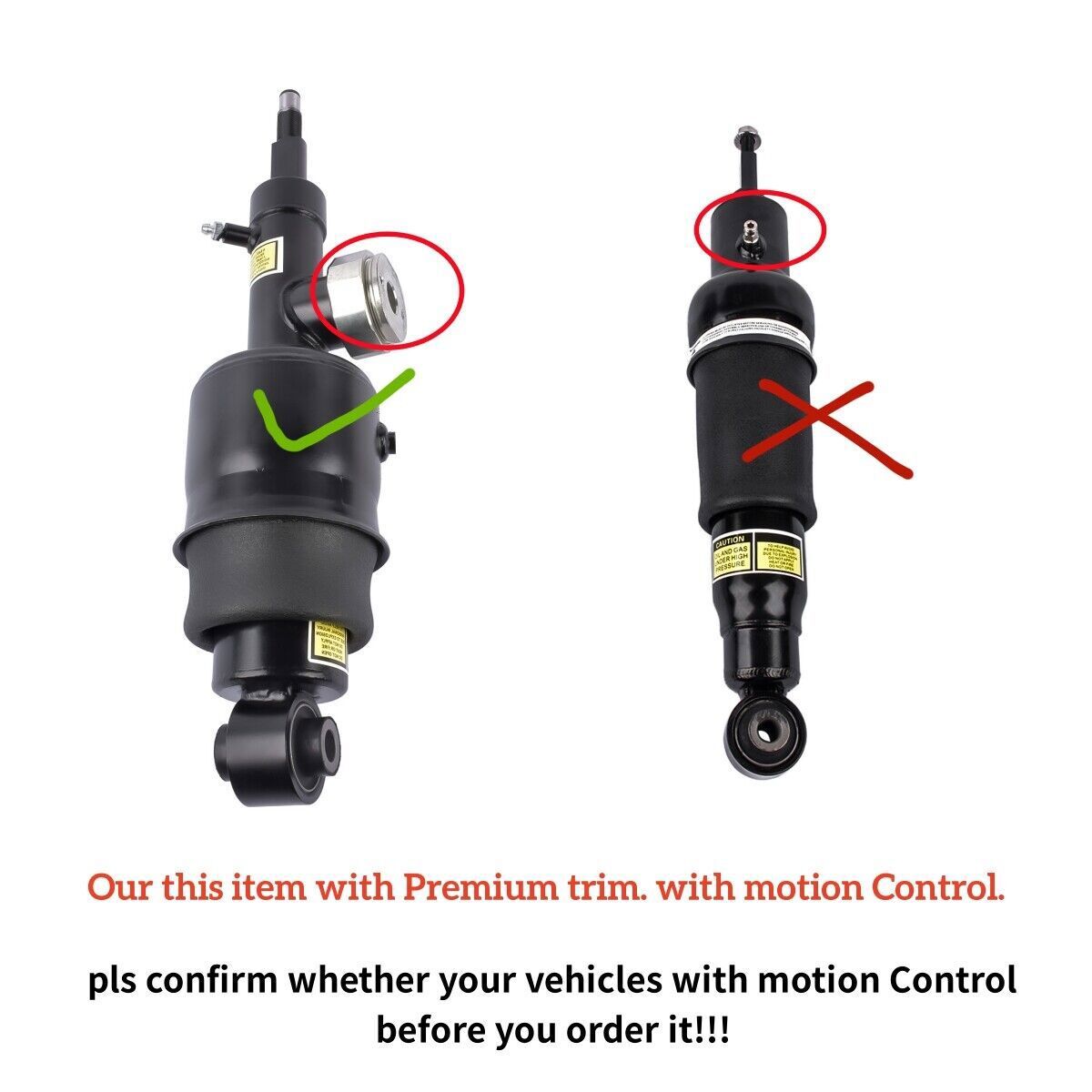 2-piece front shock absorber strut assembly for Mercedes W211 S211 E350 3.5L 4Matic 2006-2009