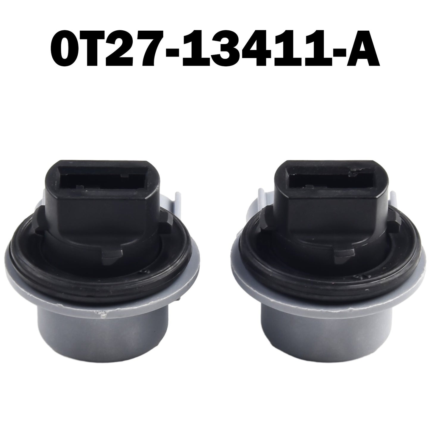 Pair Turn Signal Lamp Sockets for Ford Escape 2013 2016 Gray Color Easy Fit