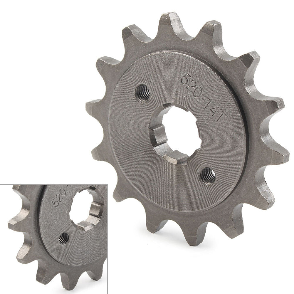 Kette Front Ritzel Zahnrad f¨¹r 125cc-250cc Dirt Pit Bike Go Kart 520-14T 20mm