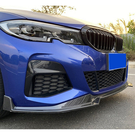M SPORT CARBON FIBER FRONT BUMPER SPOILER LIP FOR 19-2022 for BMW 3-SERIES G20 M340I
