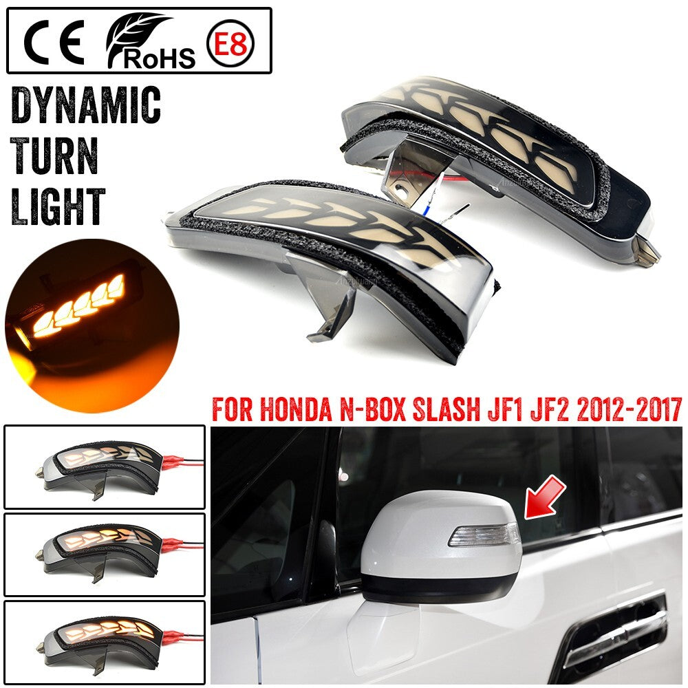 2PCS Dynamic Side Mirror Blinker Light for Honda N-Box Slash JF1 JF2 2012-2017