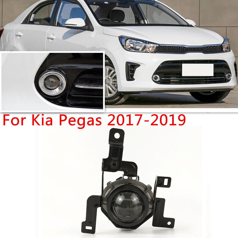 Right Side Fit for Kia Pegas 2017-2019 Front Bumper Fog Light Foglight Fog Lamp