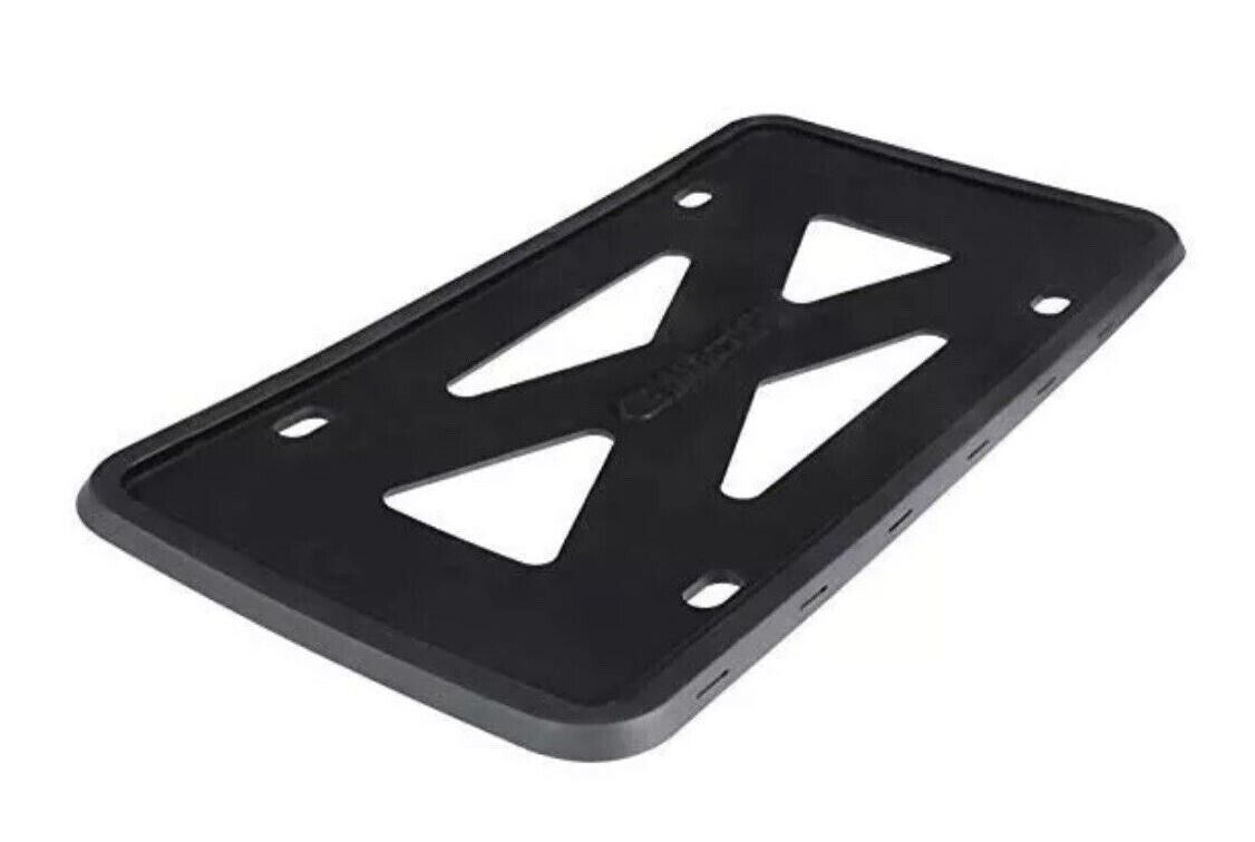 2-piece car license plate frame cover cap, trunk black silicone, suitable for Volvo
