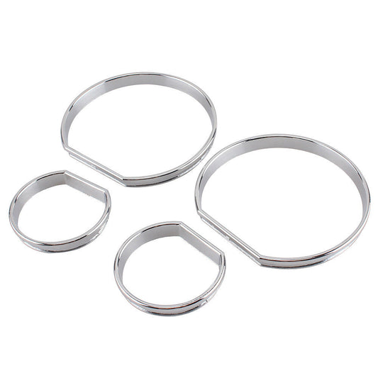 Specifications: Instrument panel dial bezel trim, speedometer frame for BMW E46 1999 - 2006, chrome.