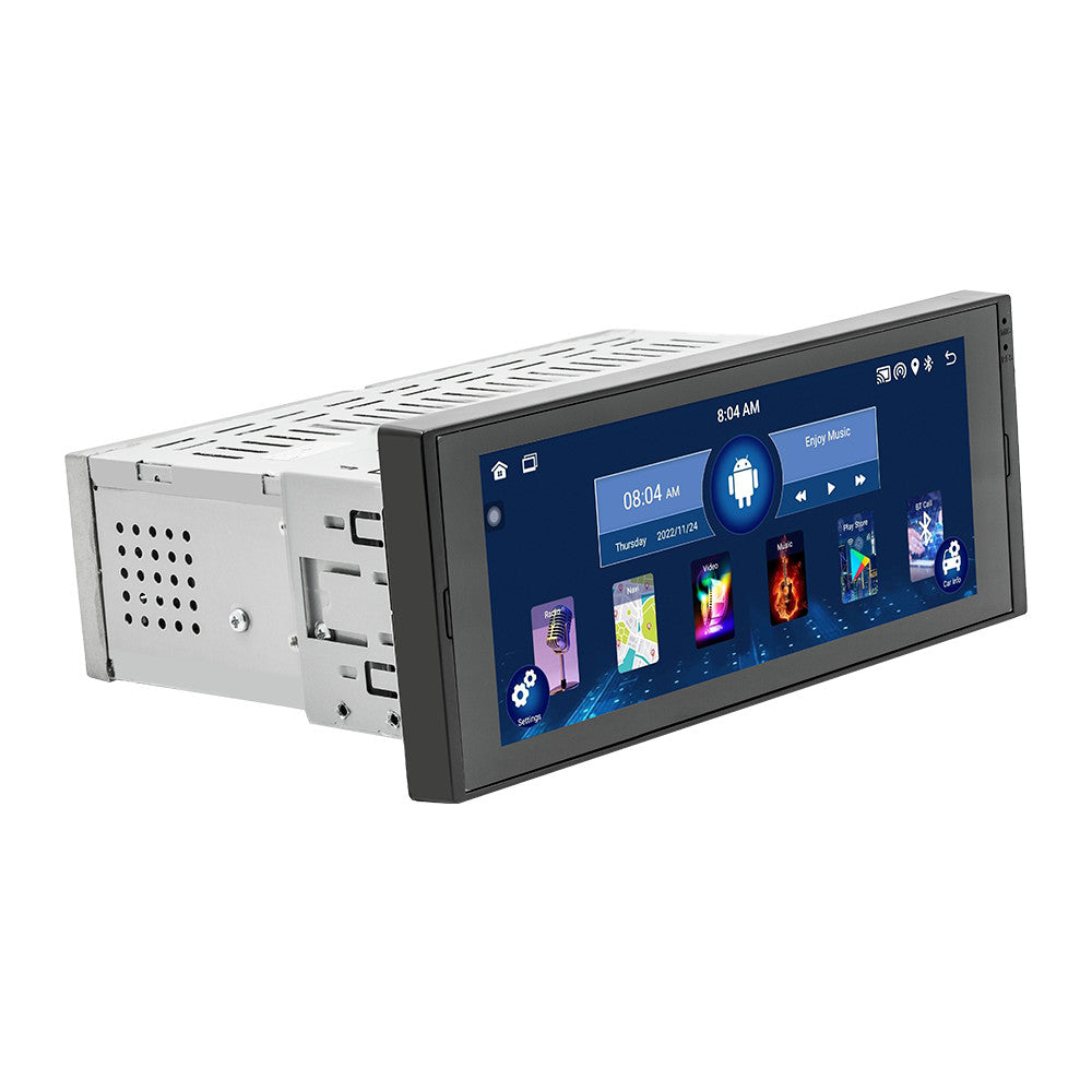 6.86in Single Din CarPlay GPS WiFi Car Stereo Radio Android Auto Touch Screen