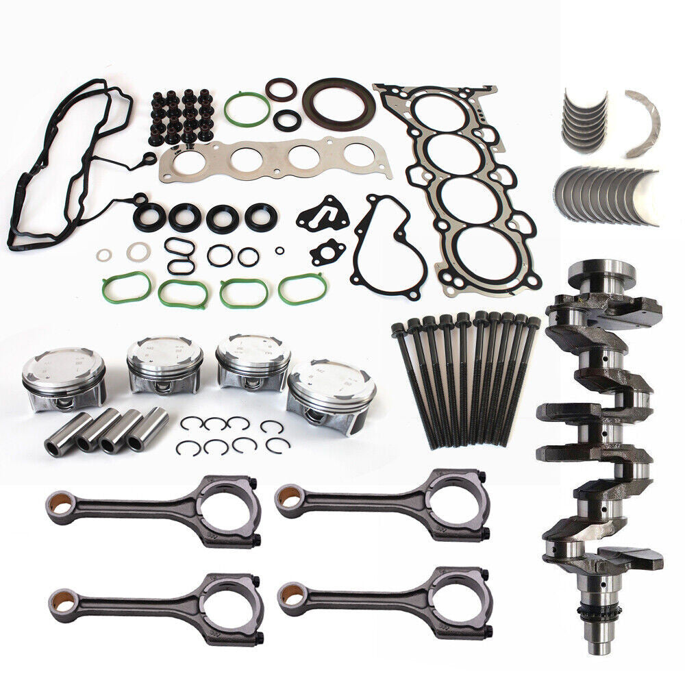 G4NA 2.0L Engine Piston Gasket Bearing Kit w/ Crankshaft Rods for Hyundai for KIA