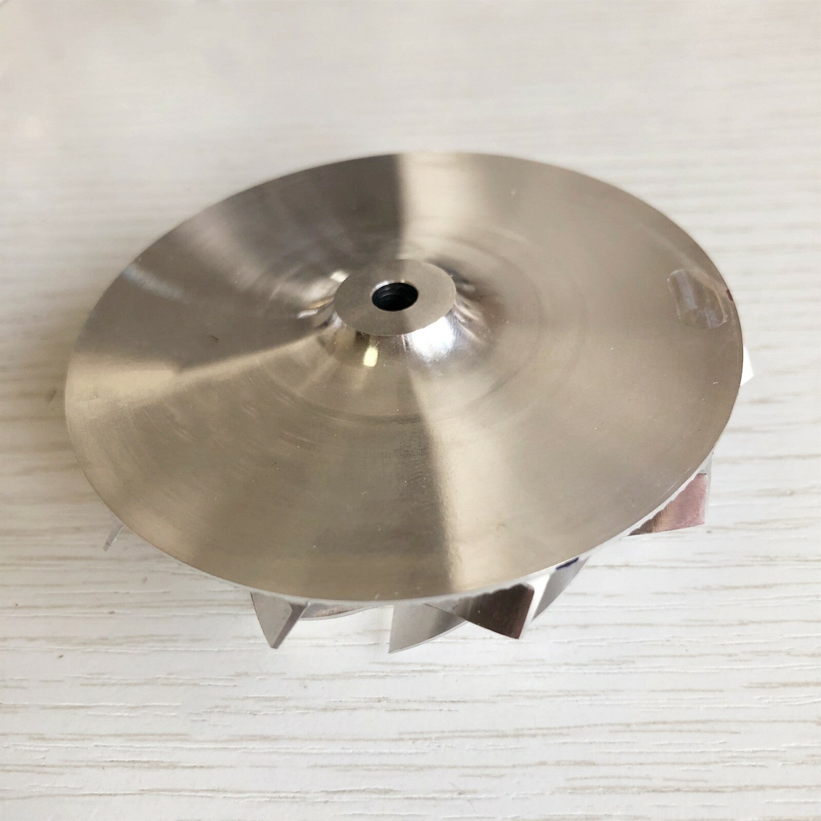 K16 Reverse 59.00/78.00 mm 11+0 Blade Turbine Milling Compressor Wheel
