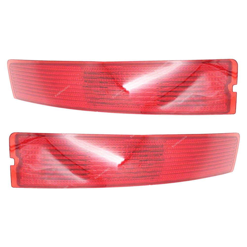2x Red For 2007-14 for Volvo XC90 Rear Bumper Trim Reflector Lamp Light LeftRight